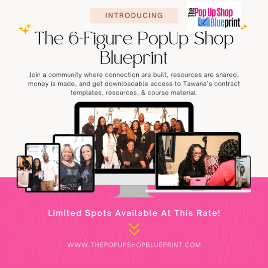 50% OFF Pre Sale - Join The Community - One Time Payment - 6 FIGURE POP UP SHOP BLUEPRINT